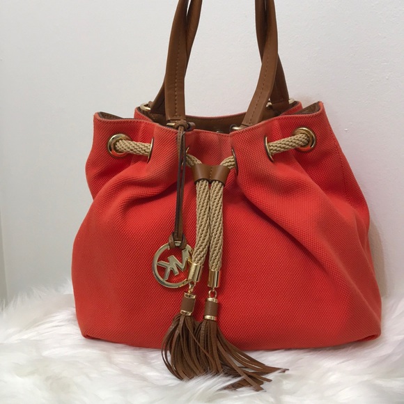 Michael Kors Handbags - Michael Kors Red Hobo Bag